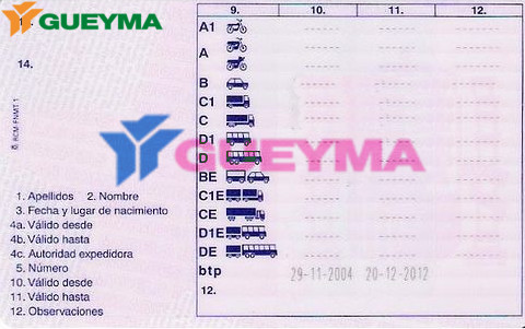 Permiso conducir carretilla matriculada Permiso conducir carretilla matriculada